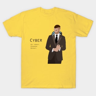 Cyberpunk suit slogan T-Shirt